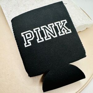 NEW! PINK Victoria's Secret Black Drink Holder Koozie